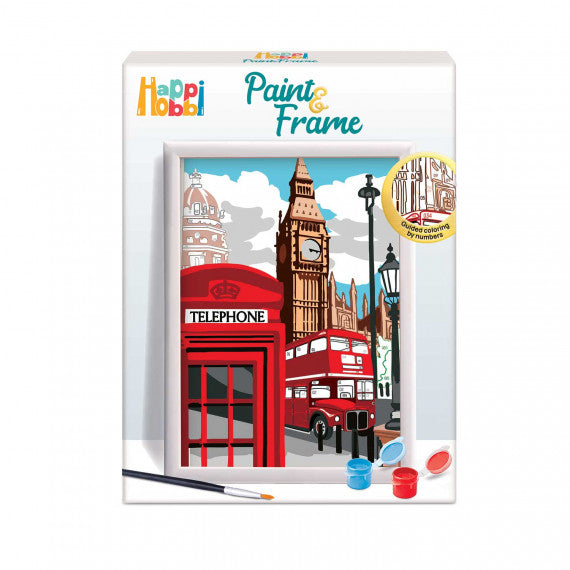 HappiHobbi Paint & Frame Paint by Numbers Majestic London