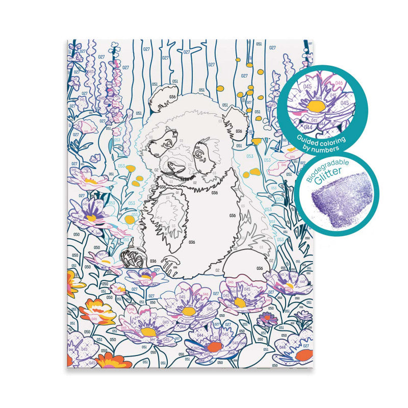 HappiHobbi Paint & Frame Paint by Numbers Dreamy Panda