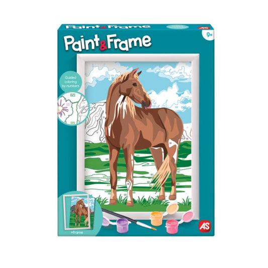 WILD HORSE PAINT & FRAME BY NUMBERS