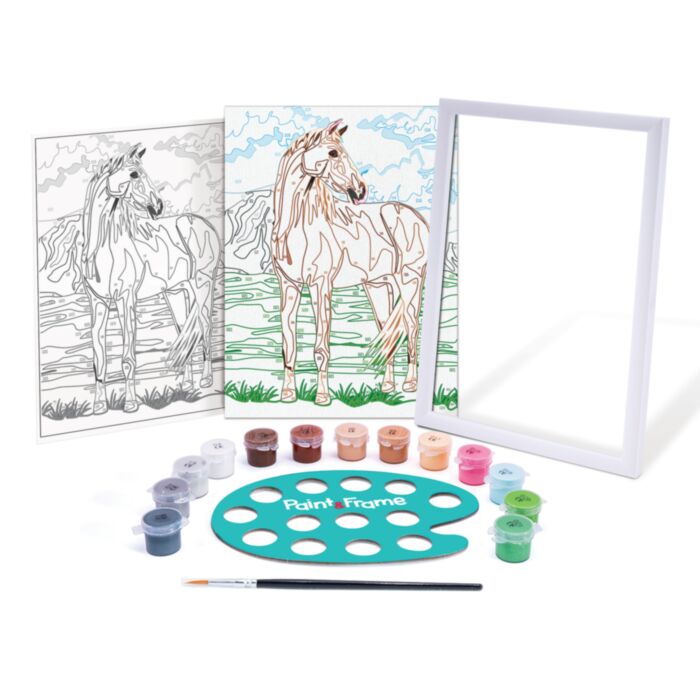 WILD HORSE PAINT & FRAME BY NUMBERS