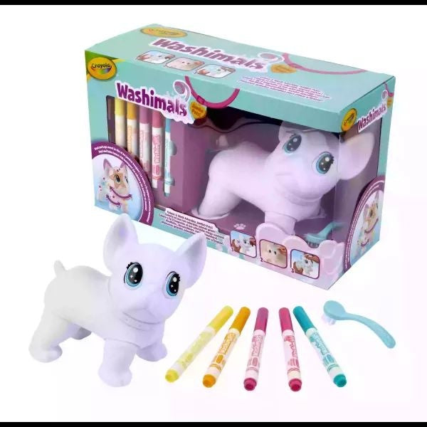 Crayola Washimals Posable Jumbo Pet with 5 Washable Markers by Crayola