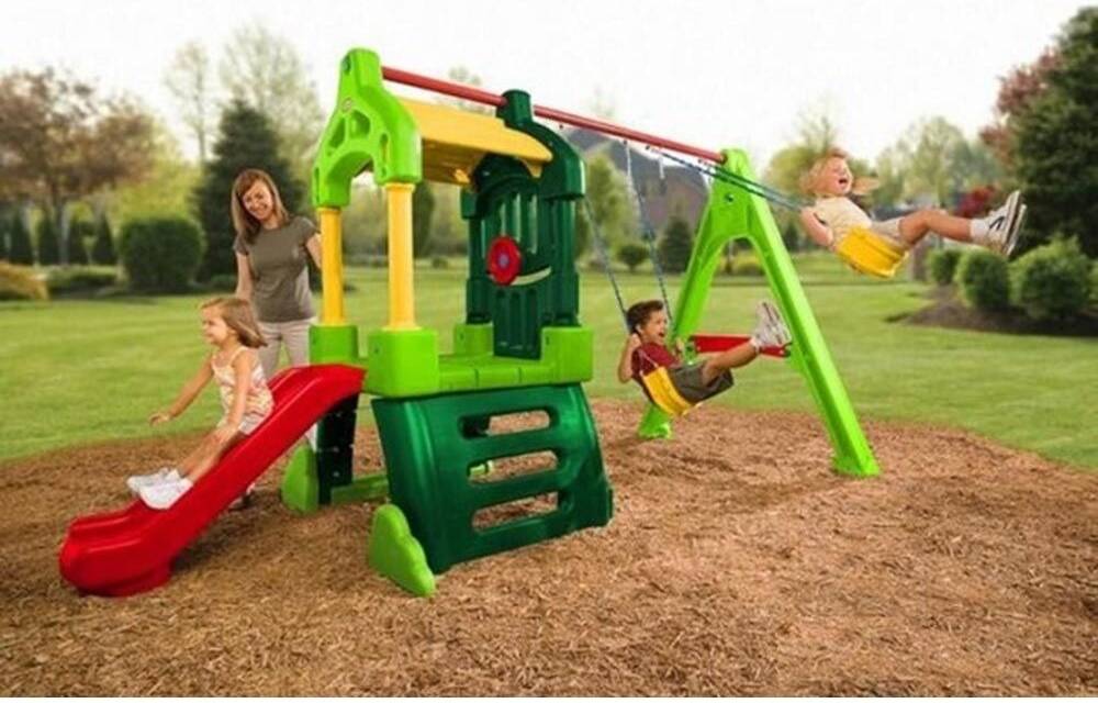 Little Tikes Playground Clubhouse Slide Swings