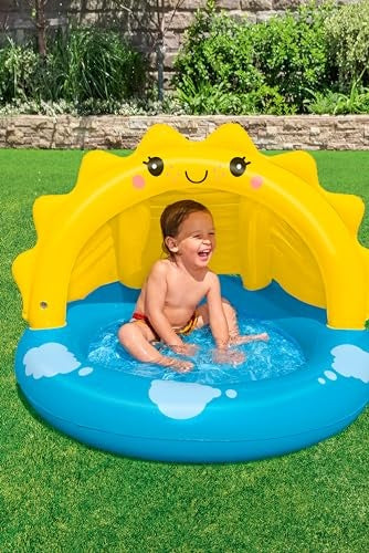 Bestway Sunny Days Shaded Kiddie Pool 1.01m x 97cm x 71cm by Bestway