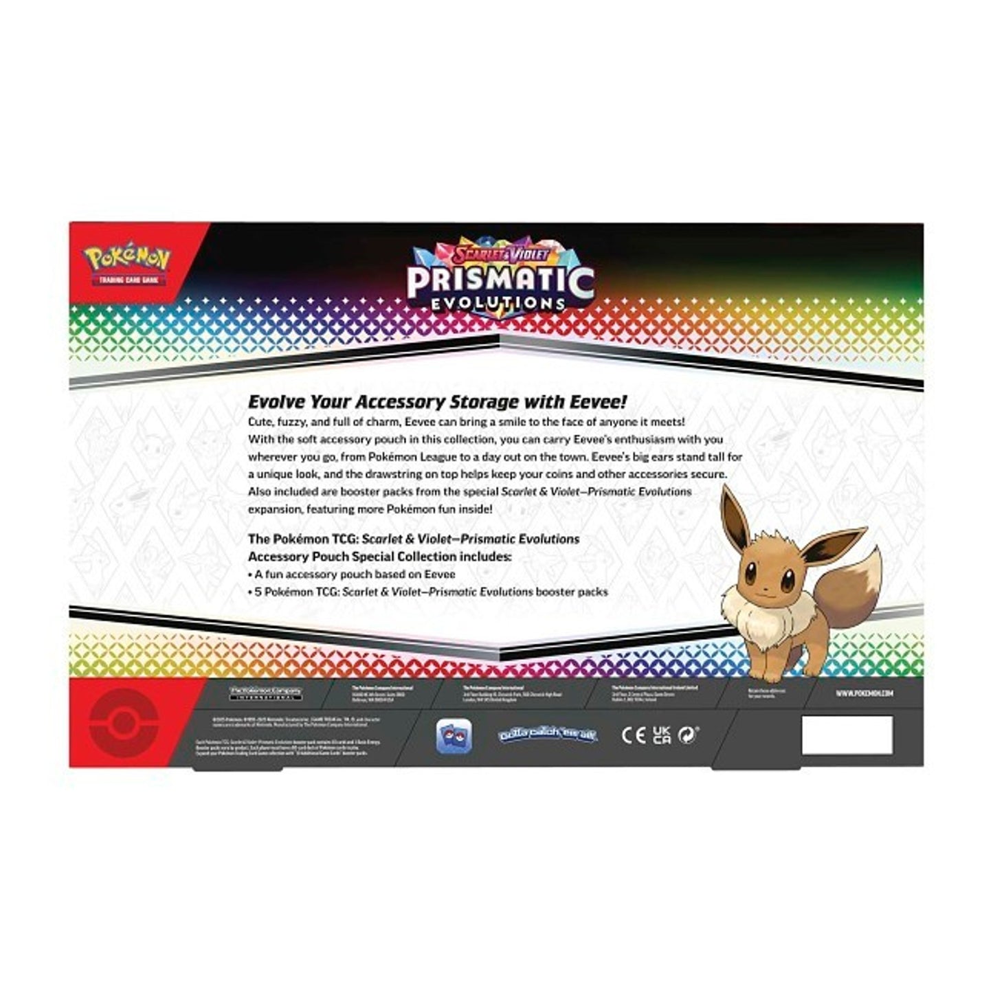 Pokémon TCG Prismatic Evolutions Accessory Pouch Special Collection by Pokémon