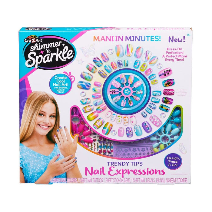 Shimmer & Sparkle Trendy Tips Expressions Press-On Nails