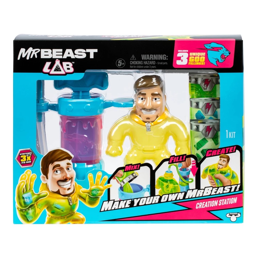 Mr Beast Lab Make Your Own Stretchy Action Figure by MRBEAST LAB