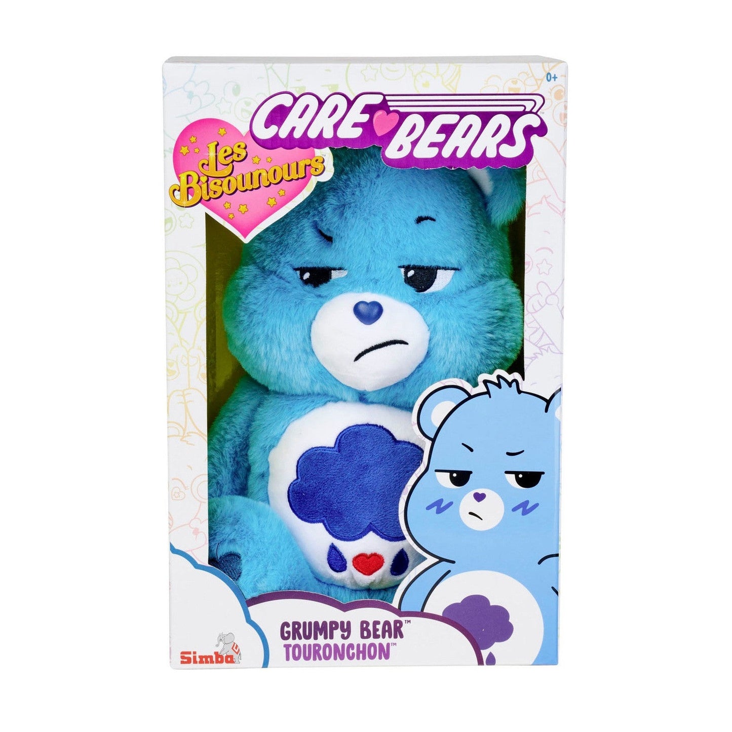 Simba 6305878004 - Glücksbärchi Brummbärchi 35cm Care Bears Plüschfigur Blau by Simba