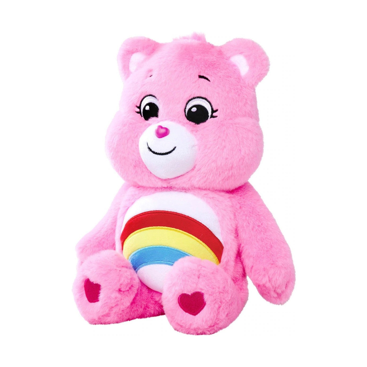 Simba 6305878000 - Glücksbärchi Hurrabärchi 35cm Care Bears Plüschfigur Rosa by Simba