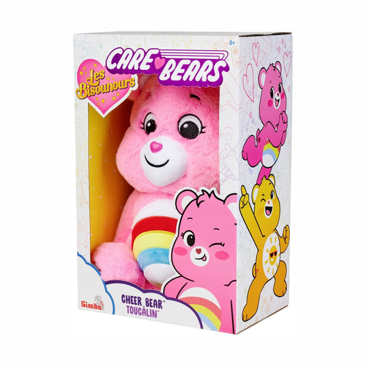 Simba 6305878000 - Glücksbärchi Hurrabärchi 35cm Care Bears Plüschfigur Rosa by Simba