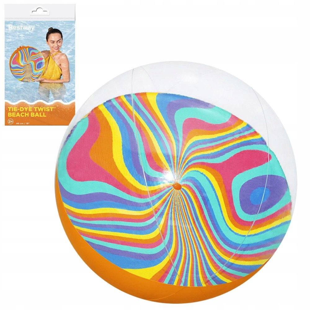 Bestway Inflatable Beach Ball Twist 46cm 31042 by Bestway