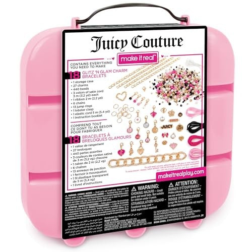 Make It Real Juicy Couture Glitz ‘N Glam Charm Bracelets DIY Kit by MAKE IT REAL
