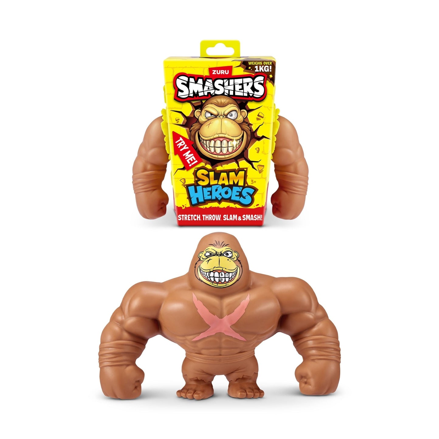4PK Zuru Smashers Splat Heroes Series 1 Gorilla Collectibles Kids 3y+ Assorted by Zuru