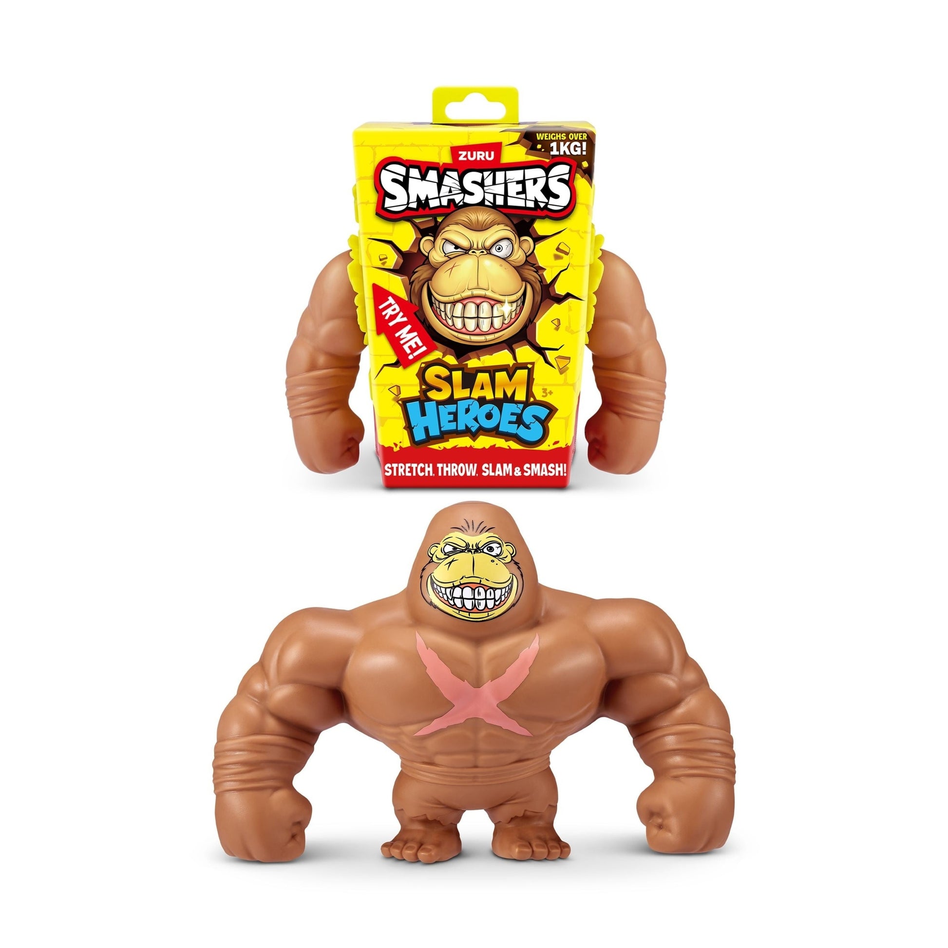 4PK Zuru Smashers Splat Heroes Series 1 Gorilla Collectibles Kids 3y+ Assorted by Zuru