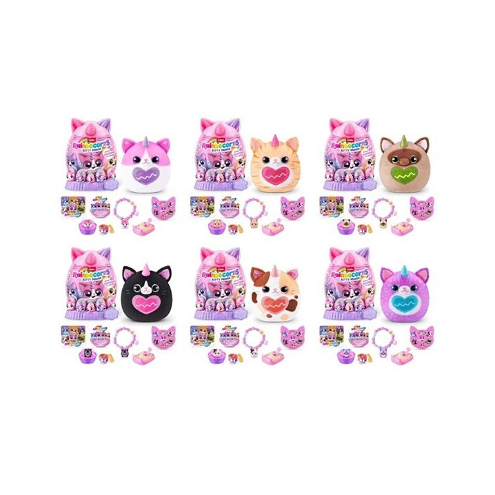 Rainbocorns Kitty Mania by Zuru, Plush Toy for Girls by Rainbocorns