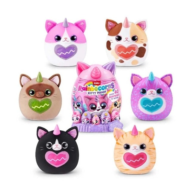Rainbocorns Kitty Mania by Zuru, Plush Toy for Girls by Rainbocorns