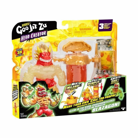Goo Jit Zu Blazagon Hero Creator Figure Set Glow-in-the-Dark by Goo Jit Zu