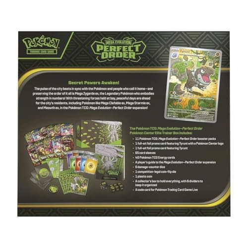 Pokémon TCG Mega Evolution Perfect Order Elite Trainer Box Pokemon Center by Pokémon