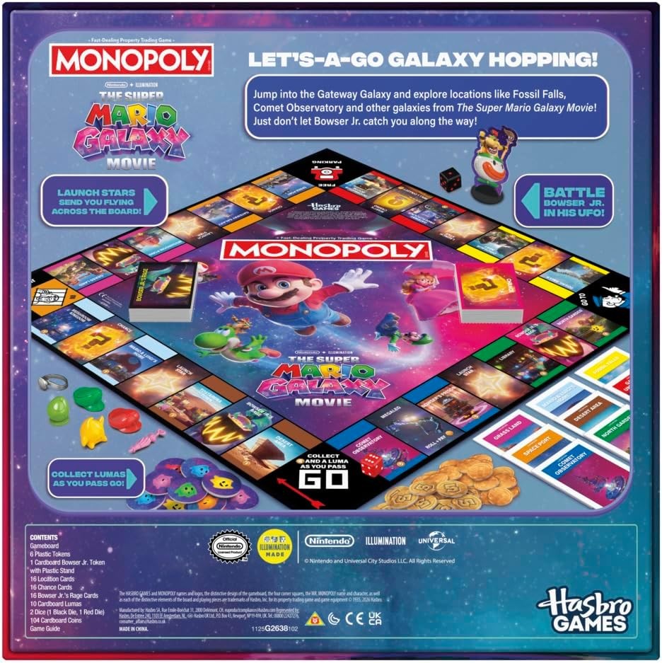 Monopoly Super Mario Galaxy Movie Edition by Hasbro
