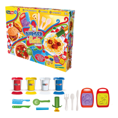 2-in-1 Burger & Pasta Maker Dough Set