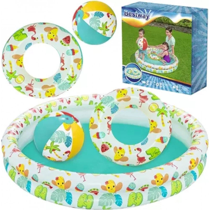 Bestway Wasserfreunde Pool Set 122 x 20 cm Pack of 1 by Bestway