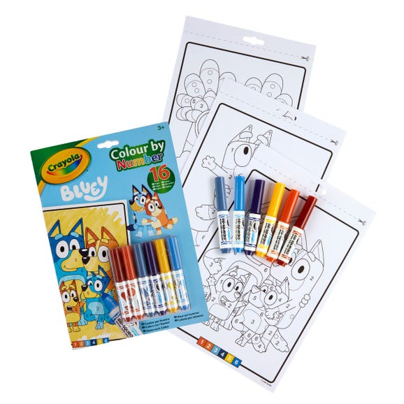 Crayola Colour by Numbers Bluey by Crayola