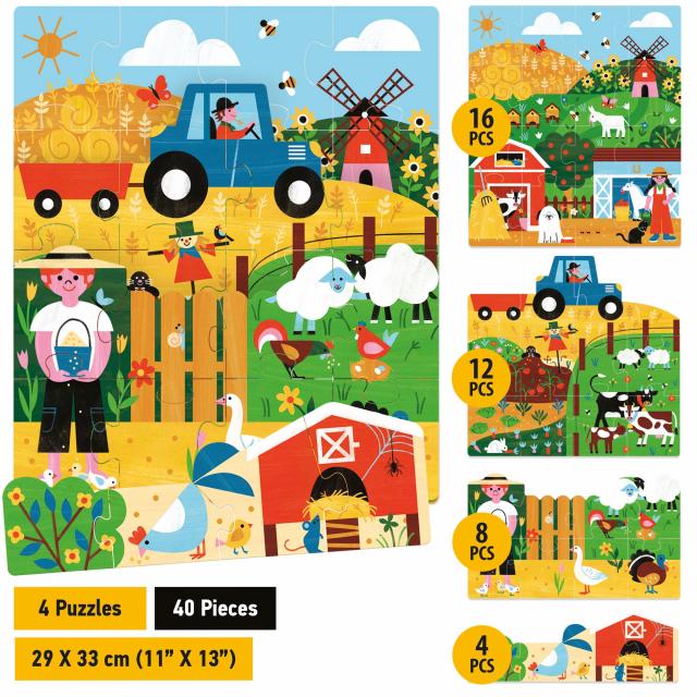 HEADU PLAYRAMA PUZZLE THE FARM