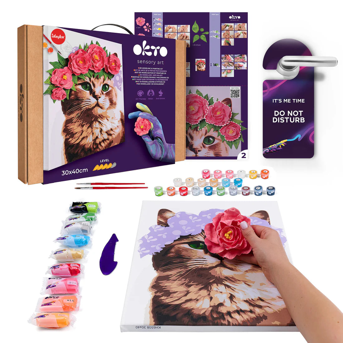 OKTO A CAT IN A FLOWER CROWN