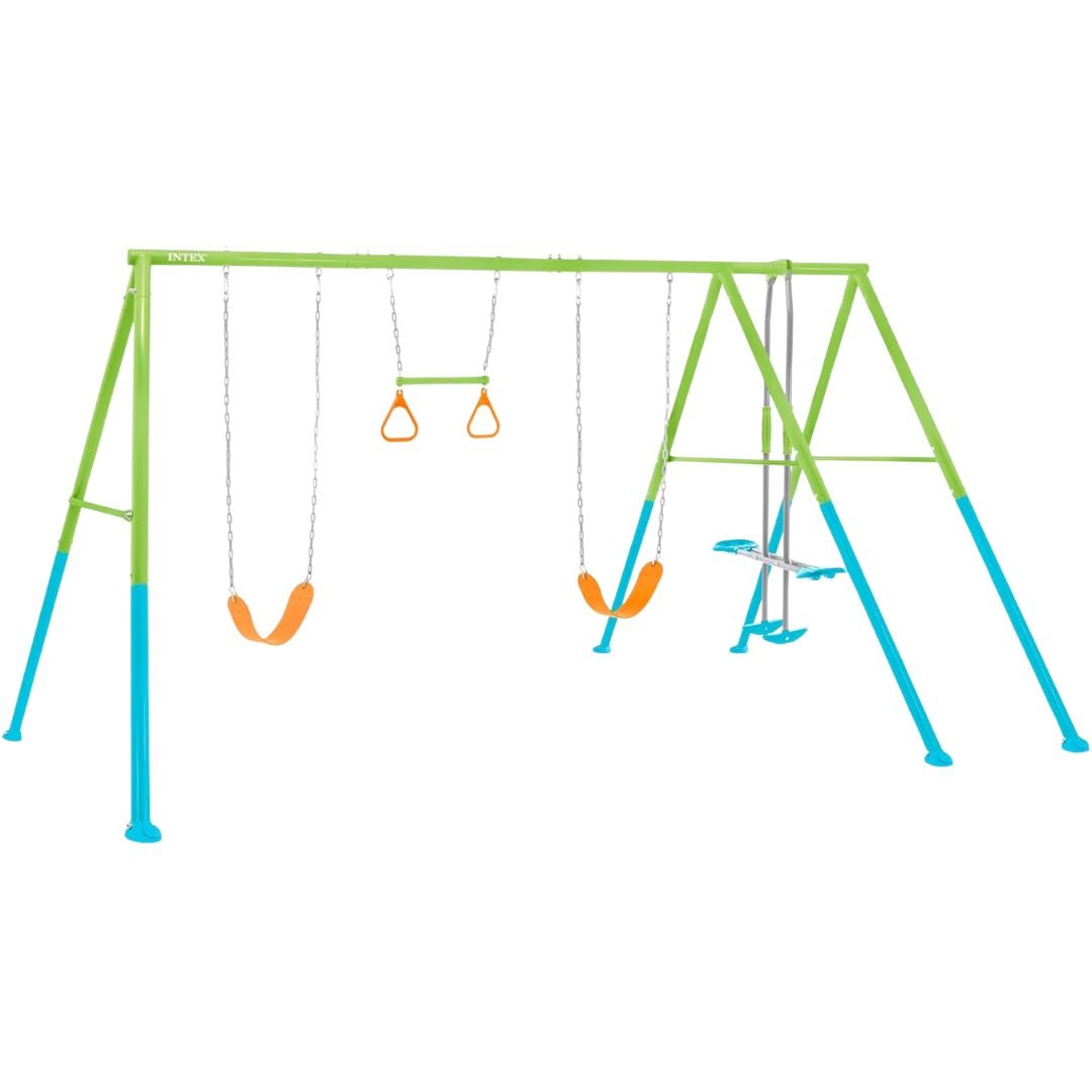 Intex Double Garden Swing with Trapeze and Seesaw by Intex