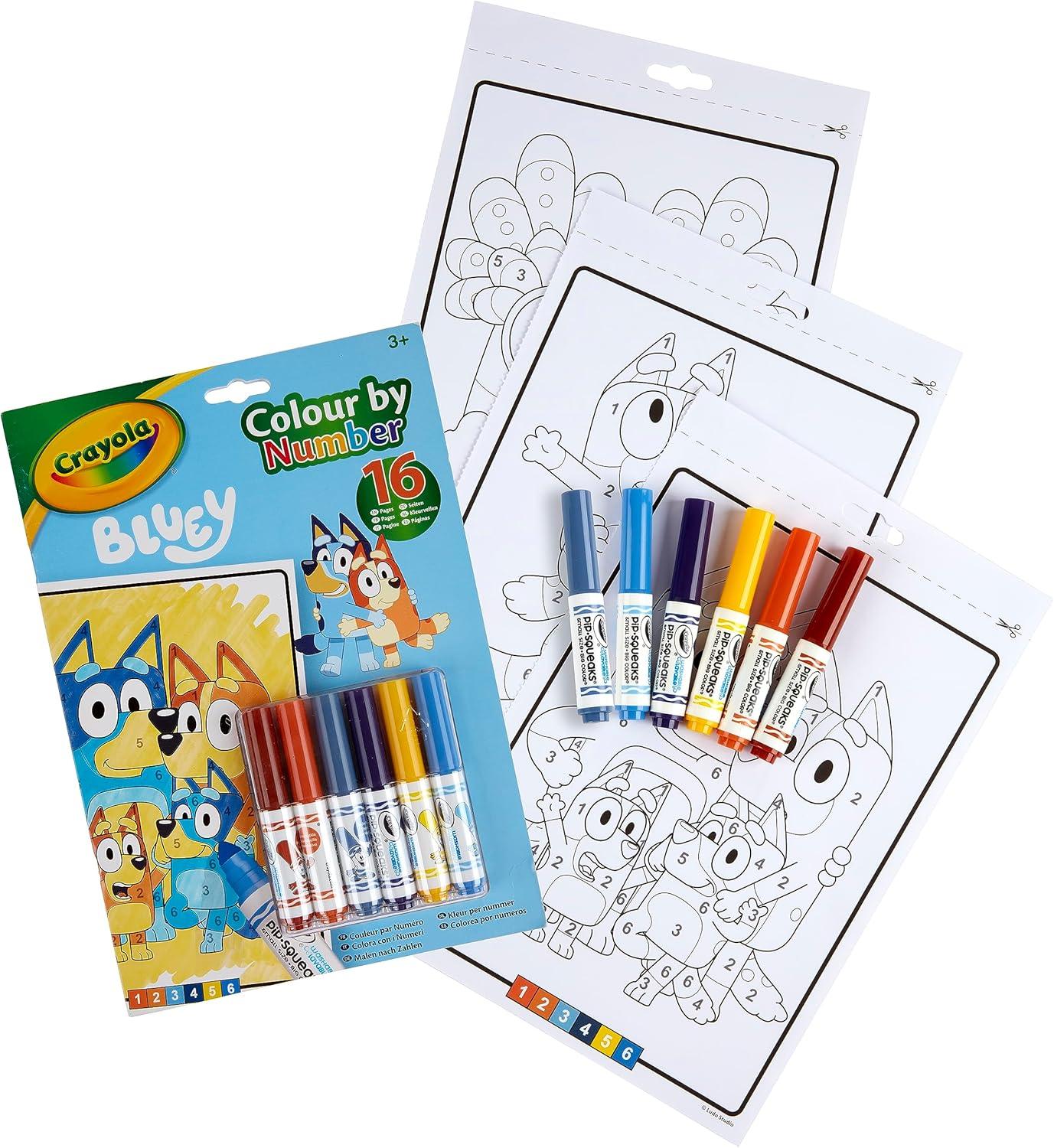 Crayola Colour by Numbers Bluey by Crayola