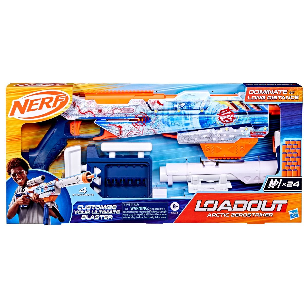 NERF Arctic Zerostriker Blaster by Hasbro