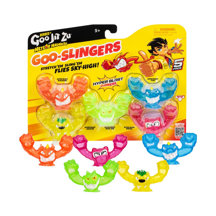 Heroes Of Goo Jit Zu Meteor Madness Hyper Blast Slingers 5-Pack