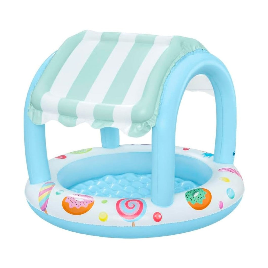 Bestway Sweet Shoppe Shaded Kiddie Inflatable Pool by Bestway