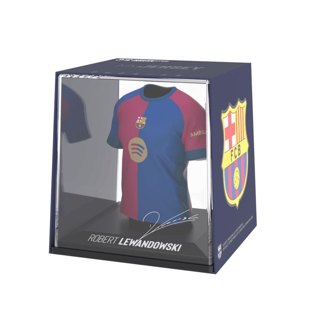 FC Barcelona Lewandowski Mini T-shirt Figurine Banbo Toys by Banbo Toys