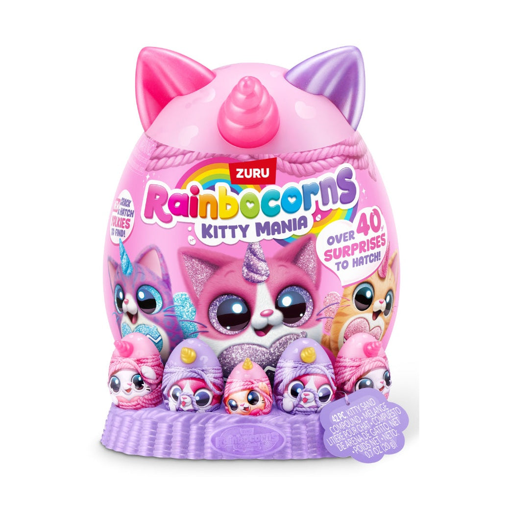 Rainbocorns Kitty Mania by Zuru, Plush Toy for Girls by Rainbocorns