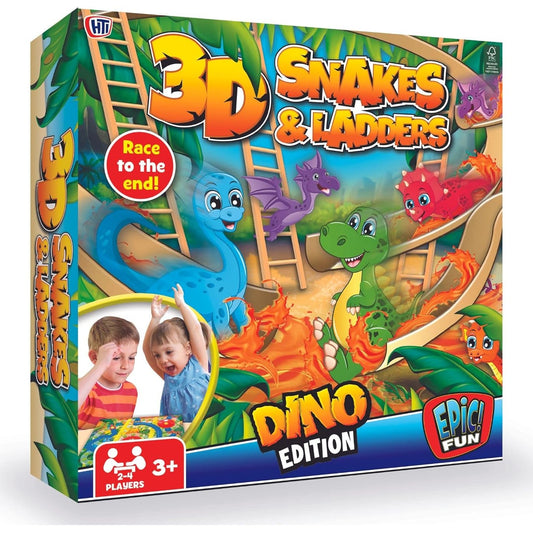 EPIC FUN! Dinosaur Edition Snakes & Ladders by EPIC FUN!