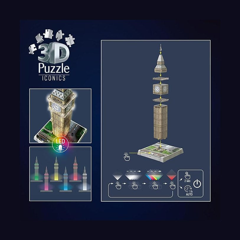 3D PUZZLE BIG BEN AT NIGHT by Ravensburger