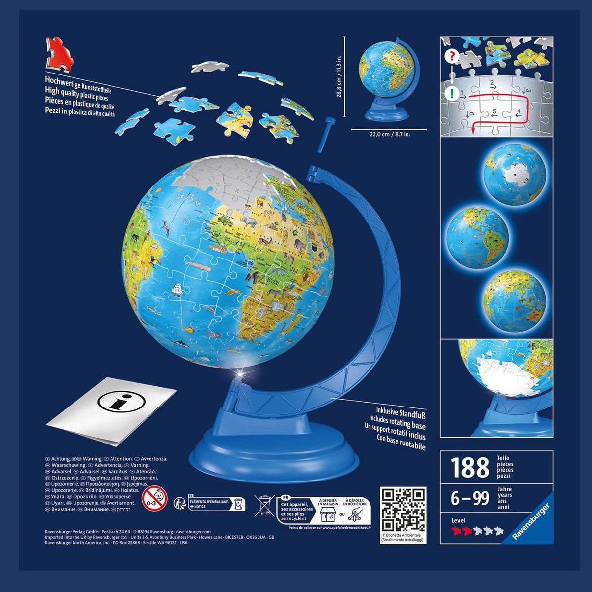 3D PUZZLE GLOBE by Ravensburger
