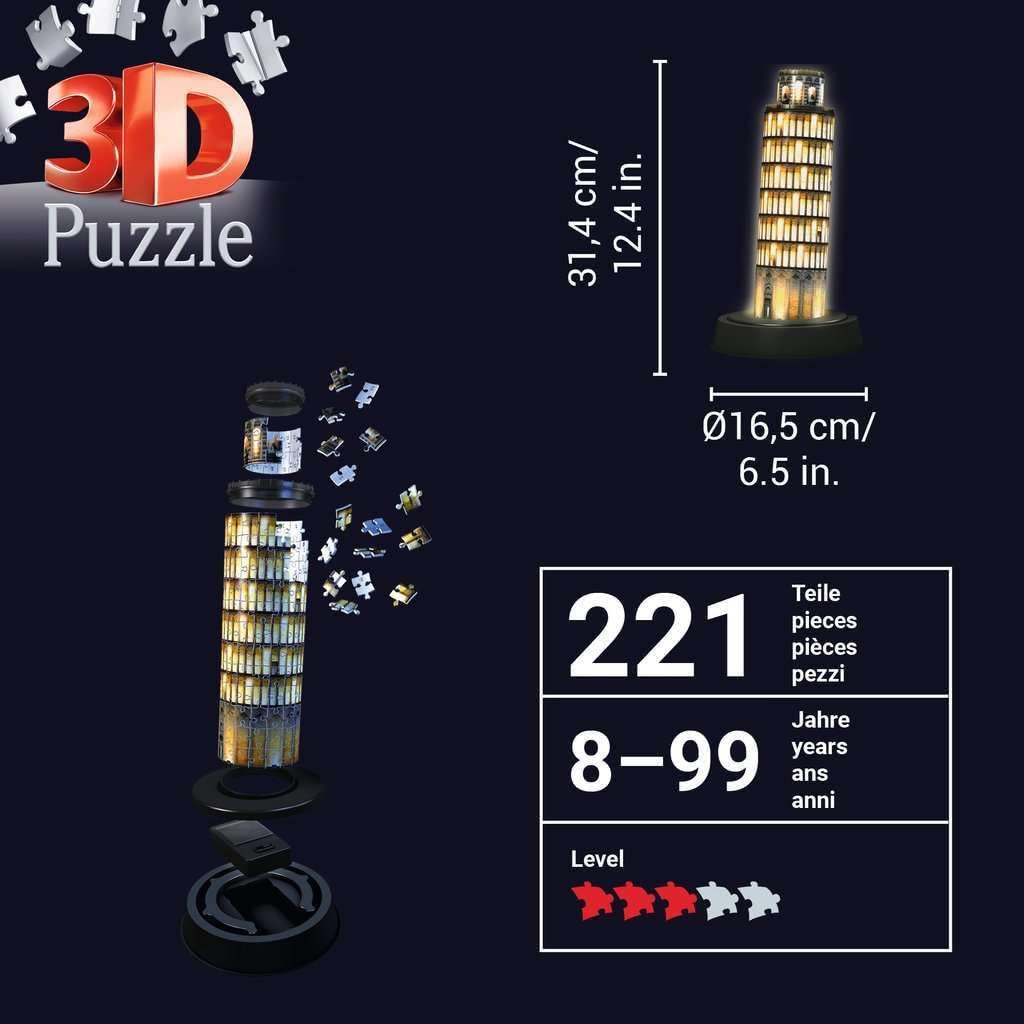 3D PUZZLE TORRE PENDENTE DI PISA by Ravensburger
