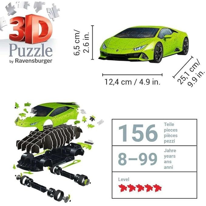 3D Puzzle Lamborghini Huracan EVO by Ravensburger
