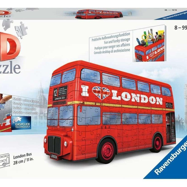 3D Puzzle London Bus Pencil Holder by Ravensburger