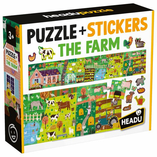 HEADU PUZZLE & STICKERS THE FARM