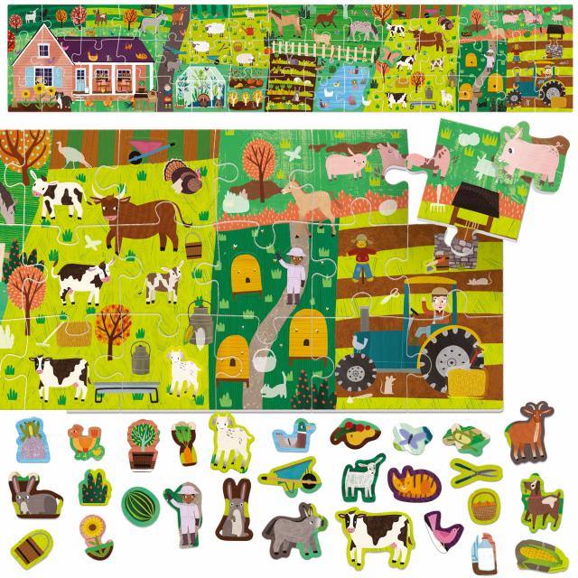 HEADU PUZZLE & STICKERS THE FARM