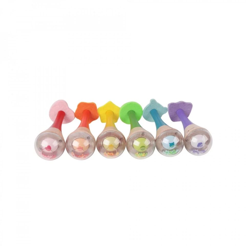 CLASSIC WORLD – RAINBOW MARACAS – ASSORTED