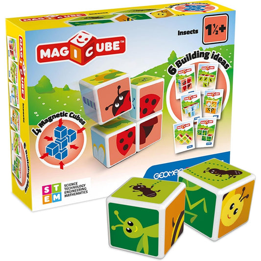 Geomag Magicube Small Animals Building Set, STEM Educational Toy by Geomag