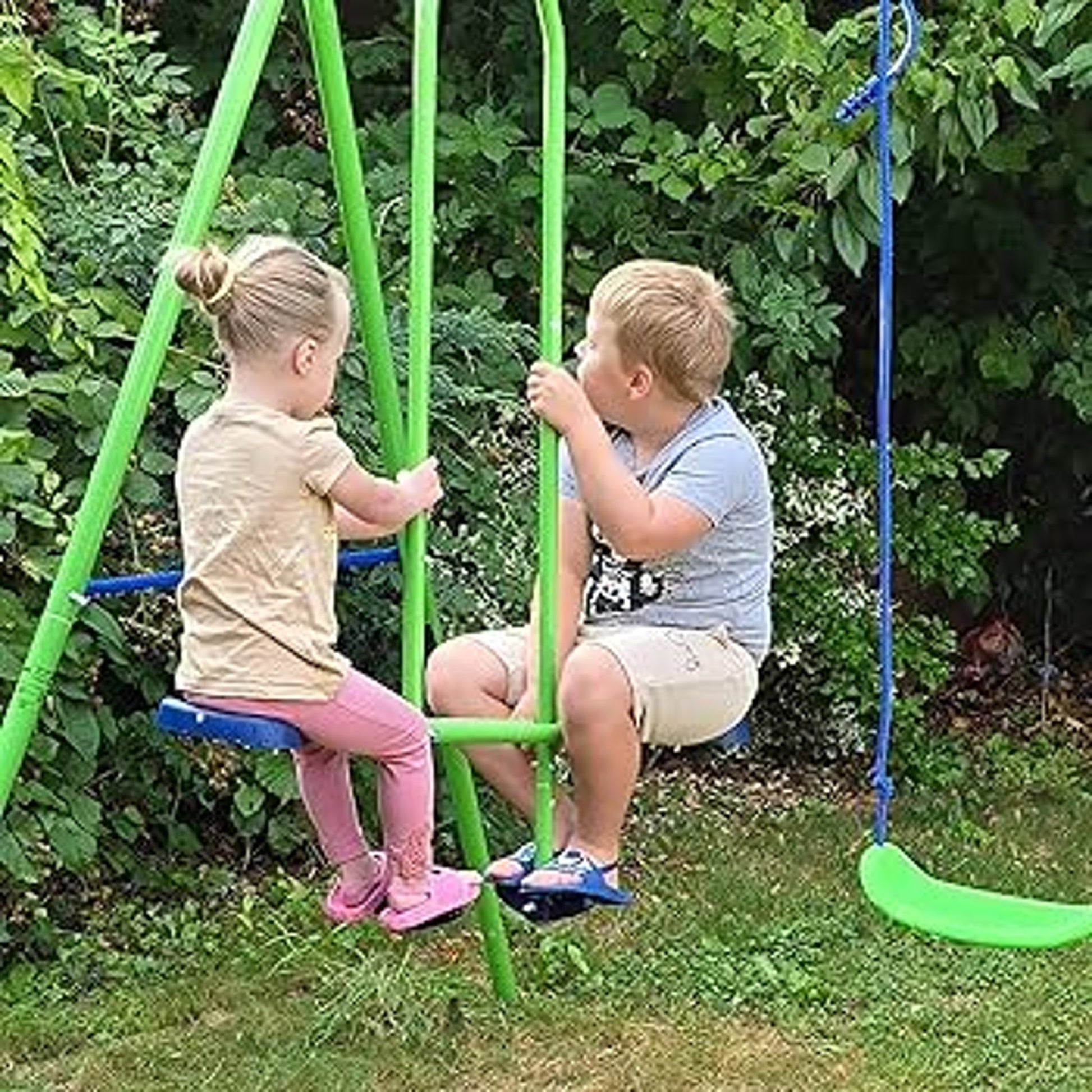 Intex Double Garden Swing with Trapeze and Seesaw by Intex