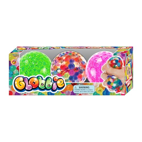 Ja-Ru Globbie Squishy Bead Balls Pack of 3 by Ja-Ru