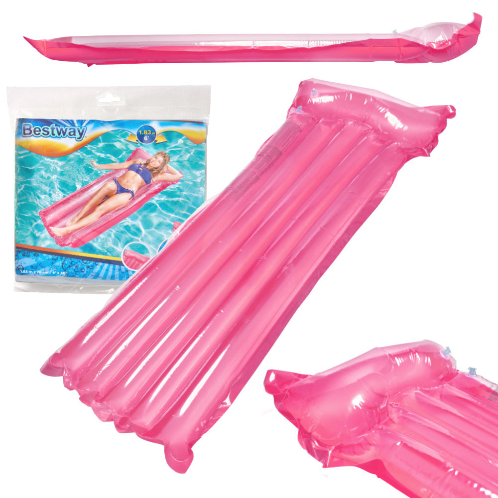 B&Q Deluxe Multicolour Striped Inflatable Lilo by B&Q