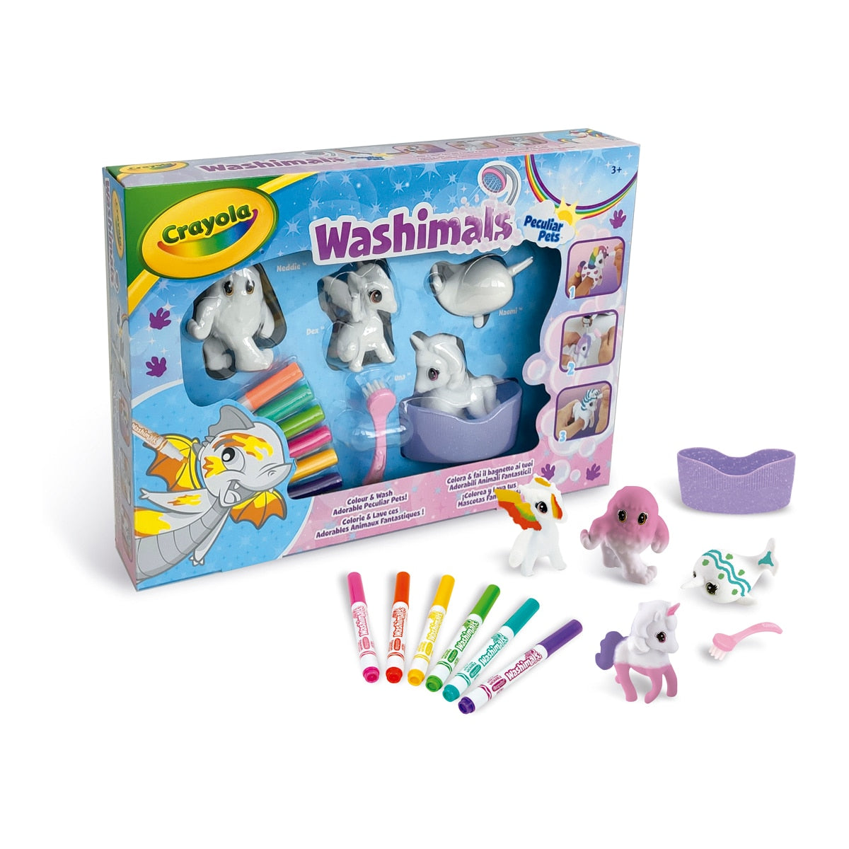 Crayola Washimals Peculiar Pets Colour and Wash Playset by Crayola