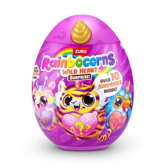 Rainbocorns Wild Heart Surprise (Assorted), Mystery Egg Soft Stuffed Animal Plush Toy by Zuru Colors May Vary by Rainbocorns