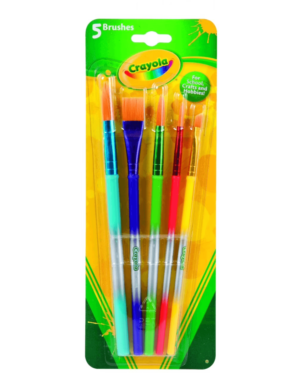 Crayola Assorted Paintbrushes, Set of 5 by Crayola